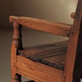 Alpine armchair in larch, 18th century