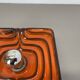 Cubic psychedelic pop art fat lava wall light by pan ceramics, germany, 1970