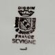 6 Vintage deep plates. Digoin & Sarreguemines, Sevigné model.