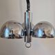 Midcentury Chrome Space Age Chandelier/Pendant Hillebrand, Germany, 1970s