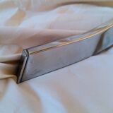 Vintage 1970s glass and chrome wall console