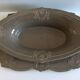 Tableware Service Table Design Meat or Vegetable Frosted Brown Porcelain