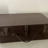 Valise en bois, bagage ancien
