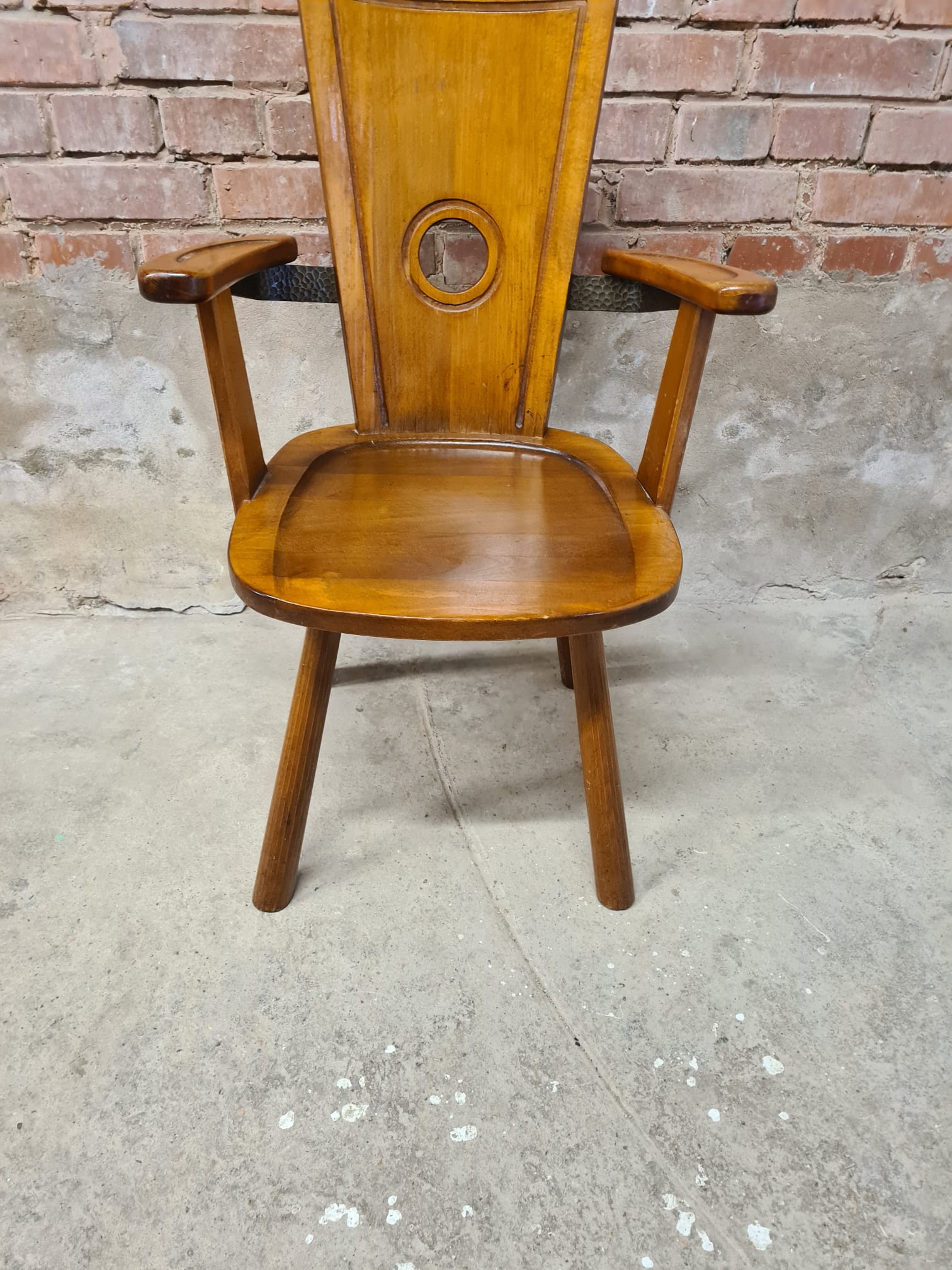 Chaise fauteuil brutaliste vintage