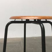 Tabouret danois du milieu du siècle par MH Stalmöbler