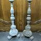 Paire de chandeliers bois