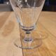 4 antique engraved glass glasses