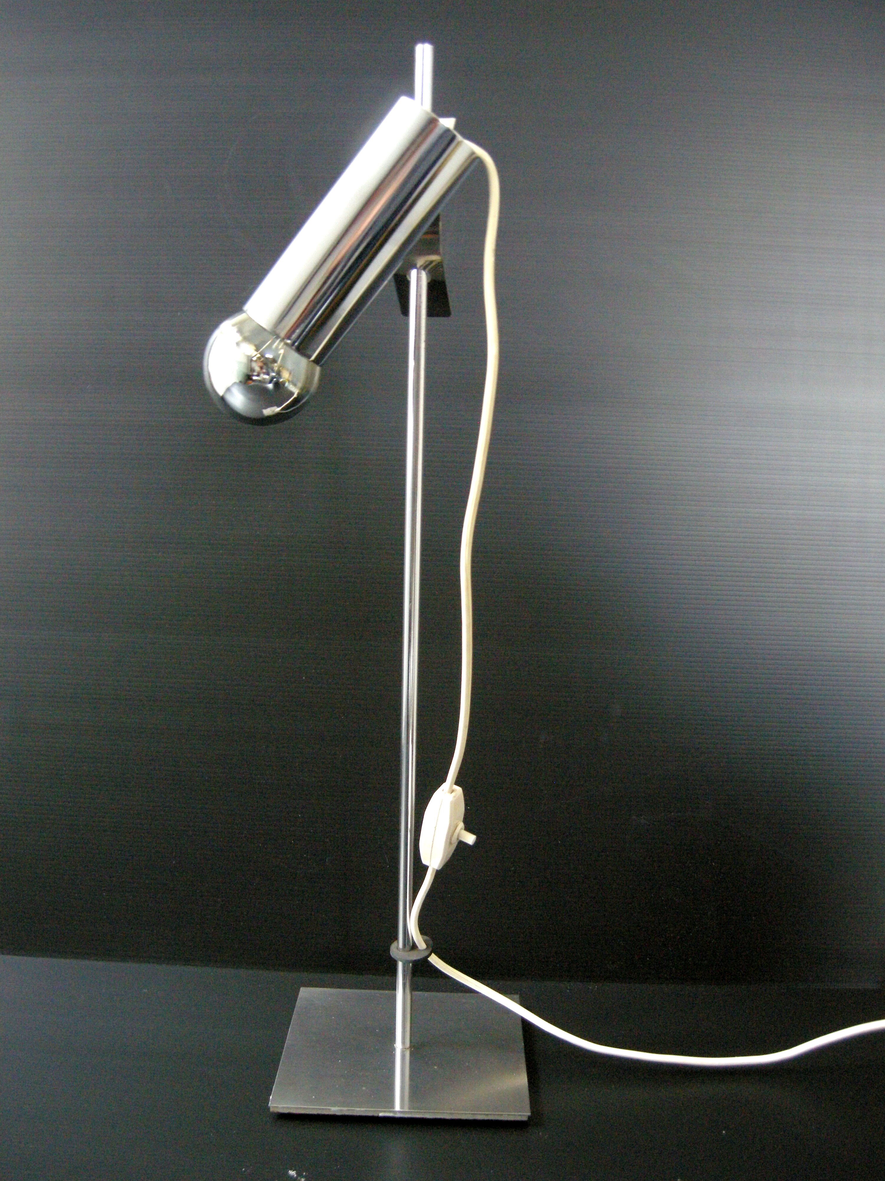 Vintage lamp 1970 chrome space age