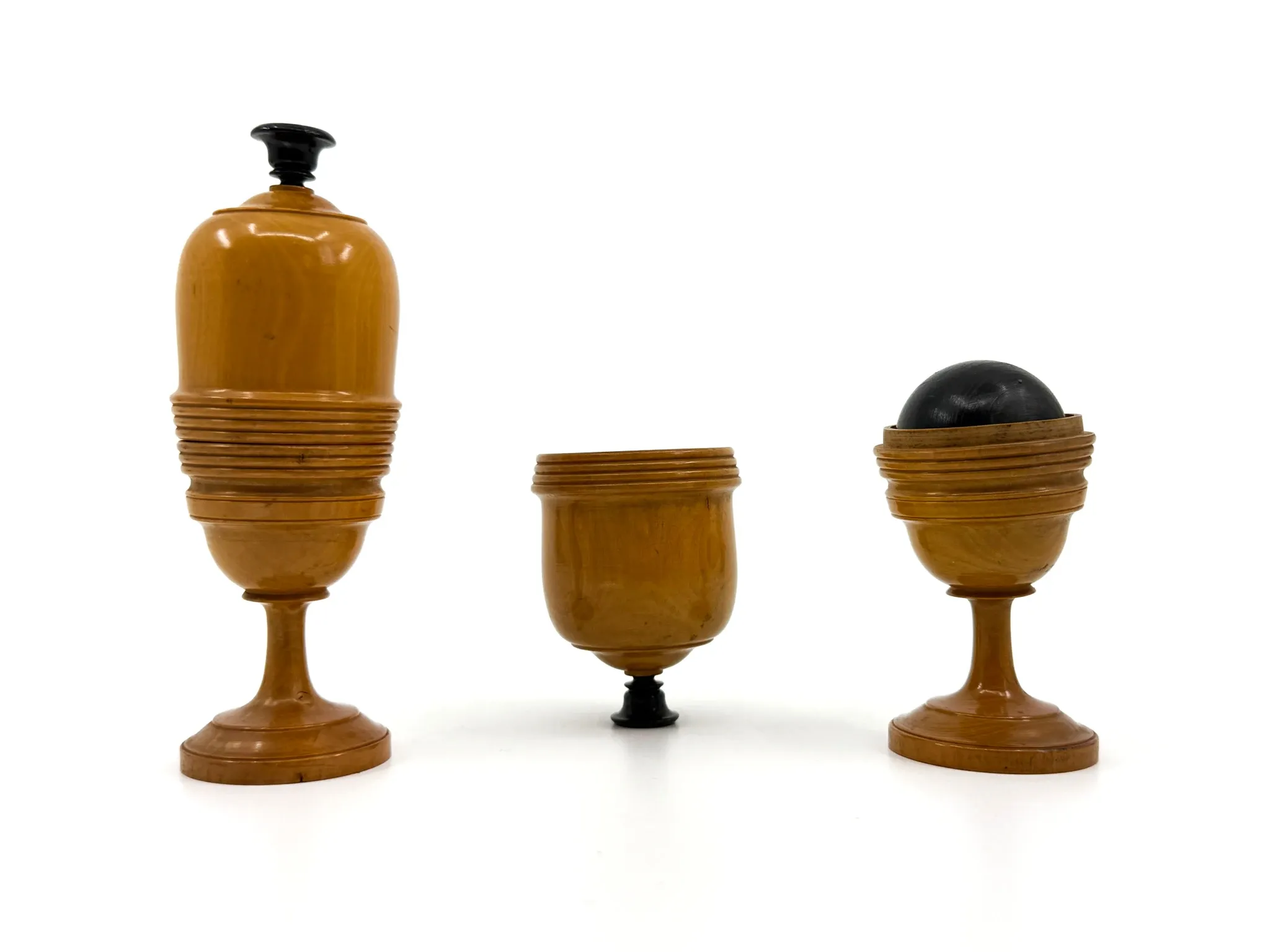 Magic trick vases • Turned boxwood • Napoleon III