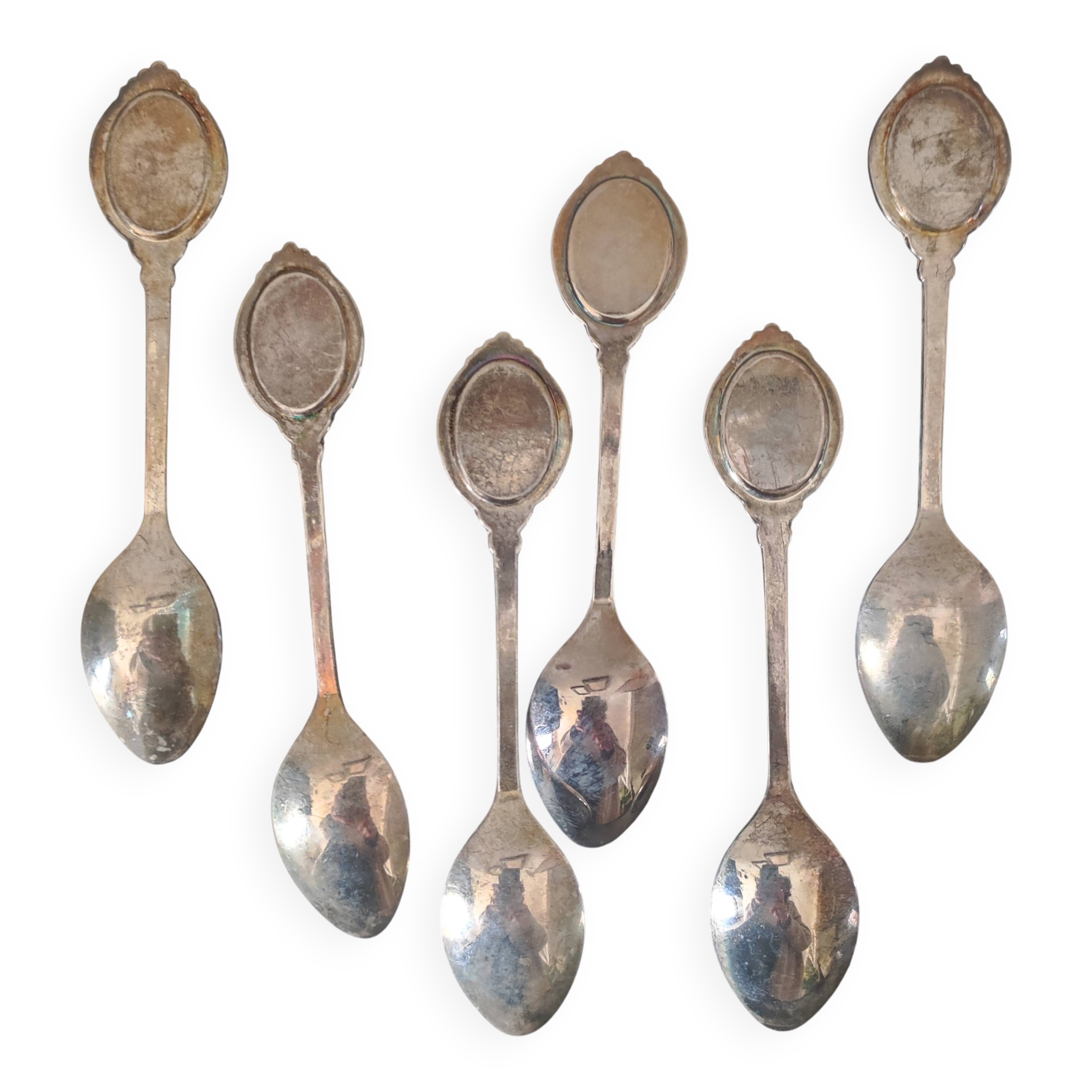 6 silver-plated teaspoons