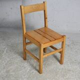 Charlotte Perriand (selection of) for Les Arcs, set of 4 chairs, France, circa 196