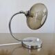 Lamp in chrome metal and amber glass made in Italy 1970