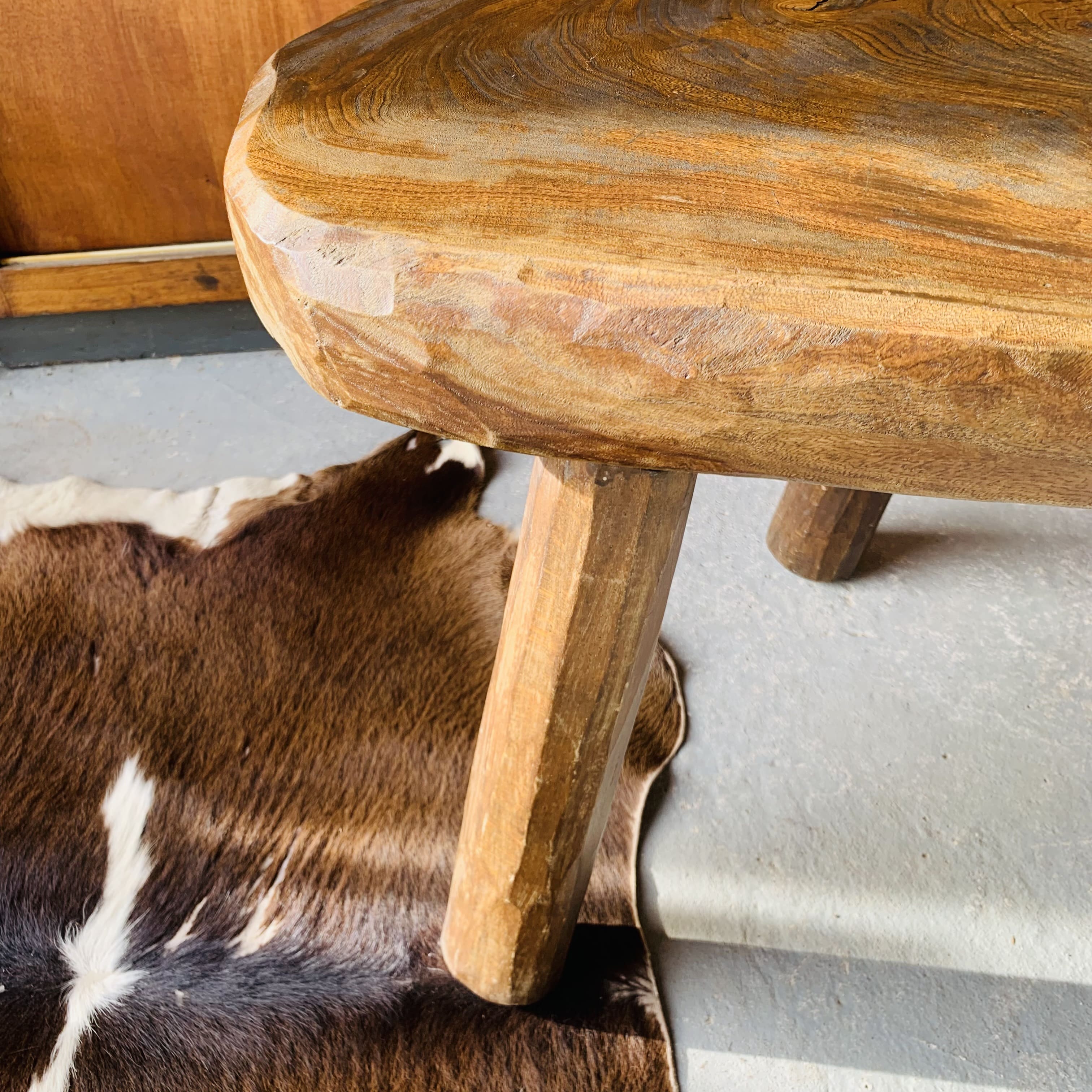 Brutalist tripod coffee table