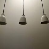 set of 3 Caravaggio P0 white lacquered suspensions