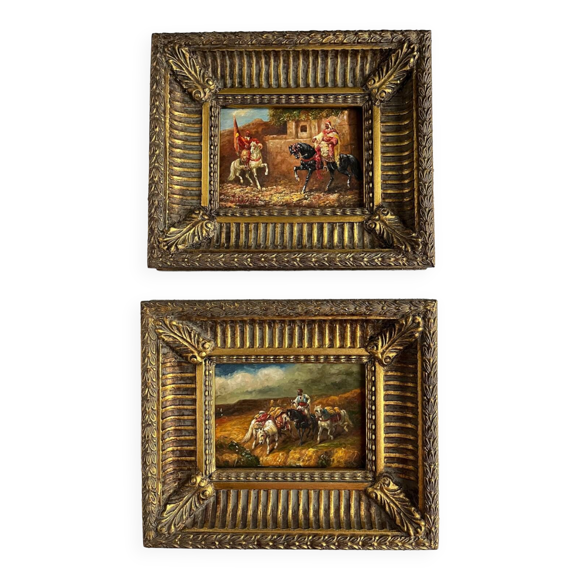 Pair of orientalist paintings