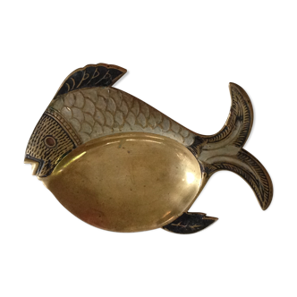 Trinket bowl fish brass
