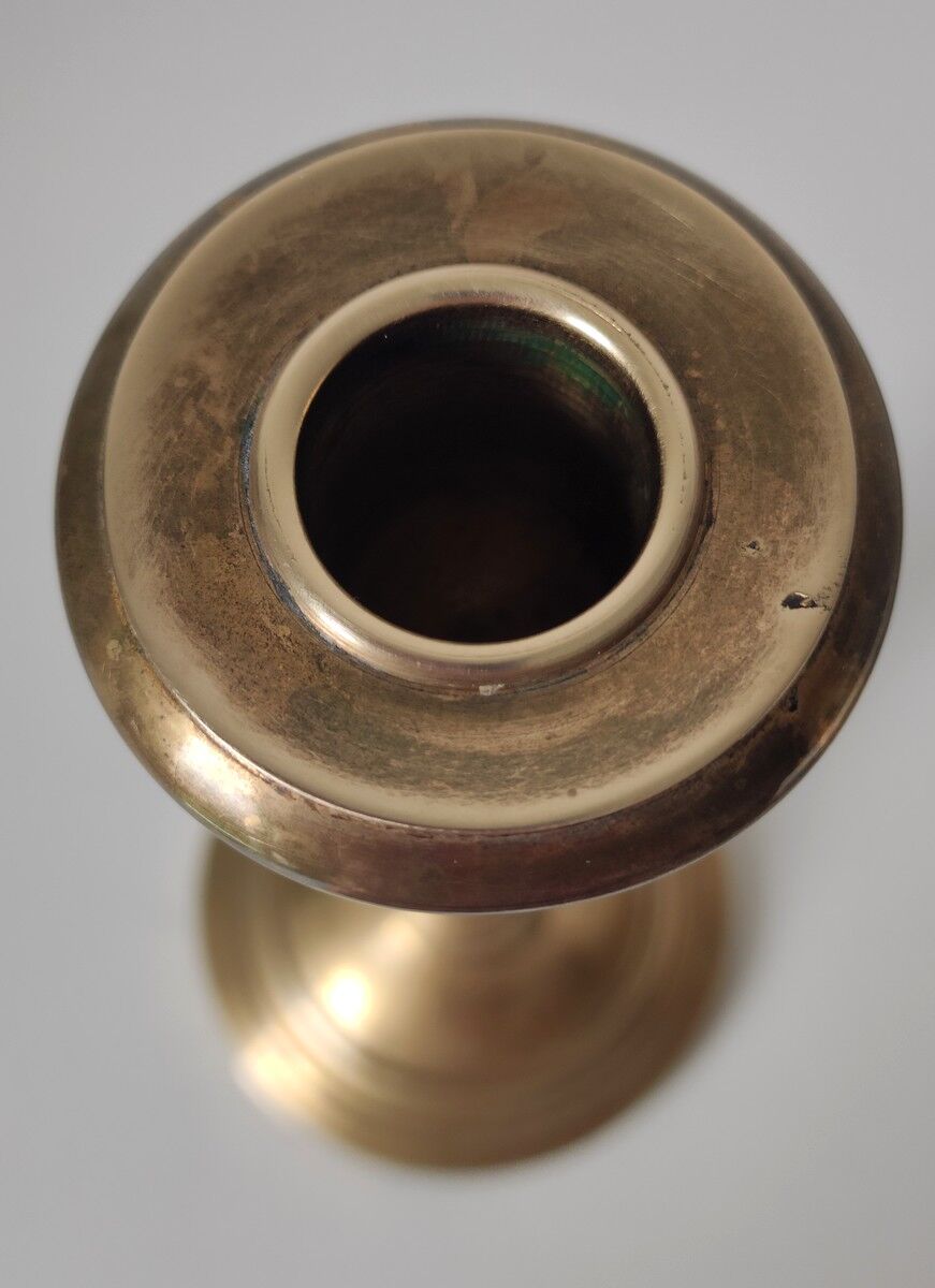 Old golden brass chandelier