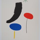 Joan MIRO: Surrealist composition, Lithograph signed with certificate