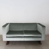 Canapé 2 places en velours Franco Albini pour Poggi, modèle DV33, Italie, années 1960.