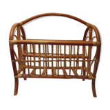 Rattan magazine rack