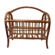 Rattan magazine rack