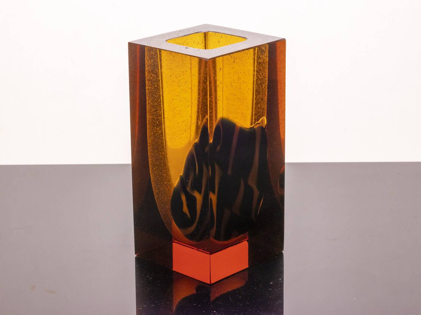Vase, Jiří Šuhájek, Exbor, 1980s, Czechoslovakia