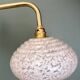Vintage glass wall lamp with a white Clichy shade.