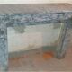 Fireplace modillon Napoleon III in gray marble of the nineteenth