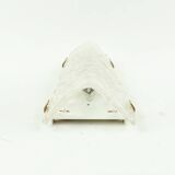 Large Mid-Century Murano Glass & Brass Wall Lamp from Hillebrand, 1960s/70s