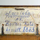 Folk art bridal chest, dated 1883