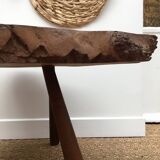Brutalist tripod coffee table