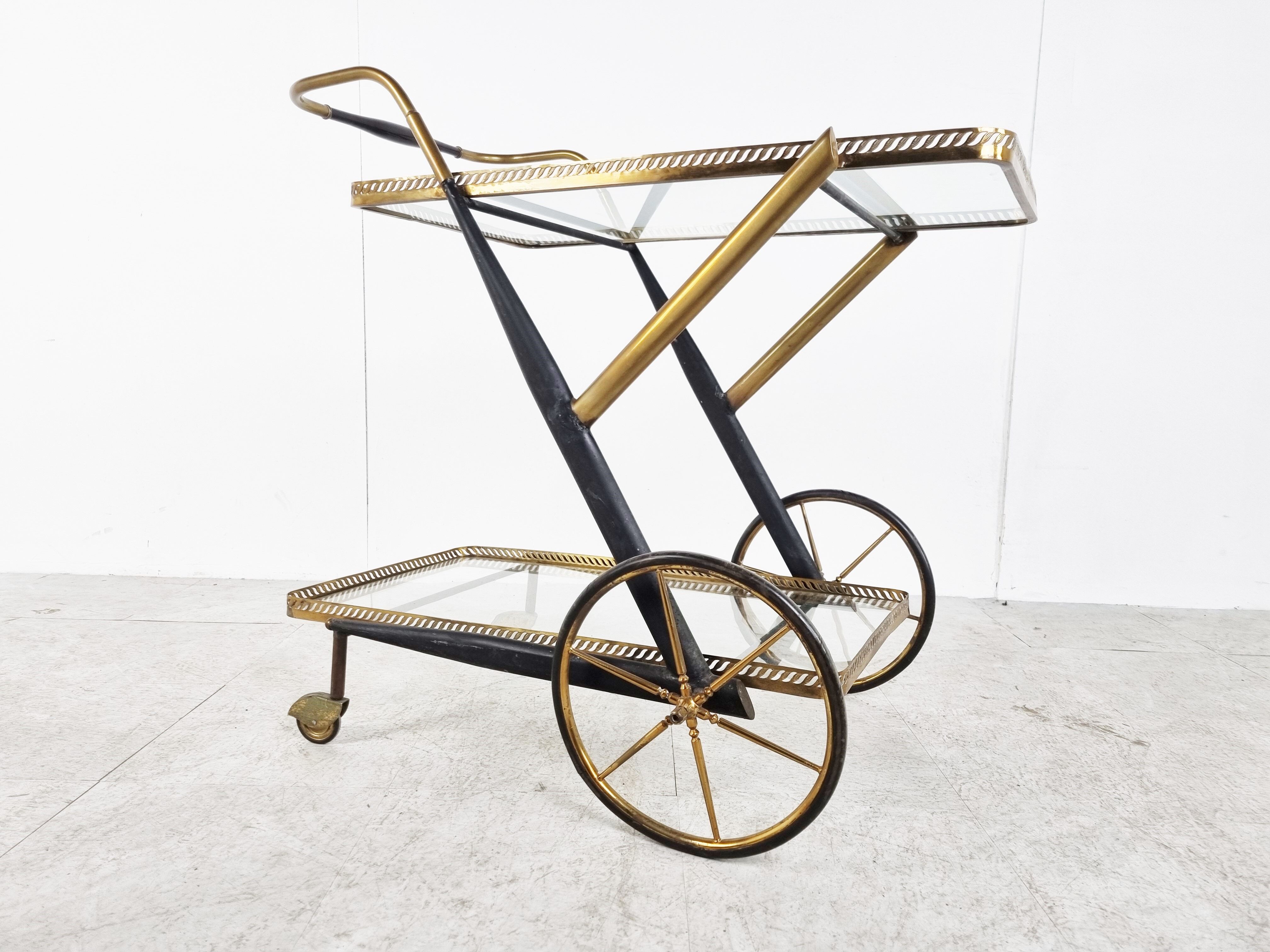 Vintage italian serving trolley