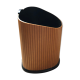Wooden trash can