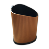 Wooden trash can