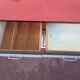 Buffet formica rouge blanc gris - année 1960