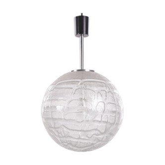 Glass Globe Pendant Lamp by Doria Leuchten, 1970s