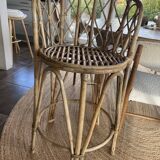 Rattan high chair
