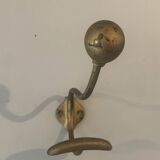 Paire de patères porte manteaux en laiton