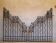 Old wrought iron gate and door grilles 20th century Art Deco