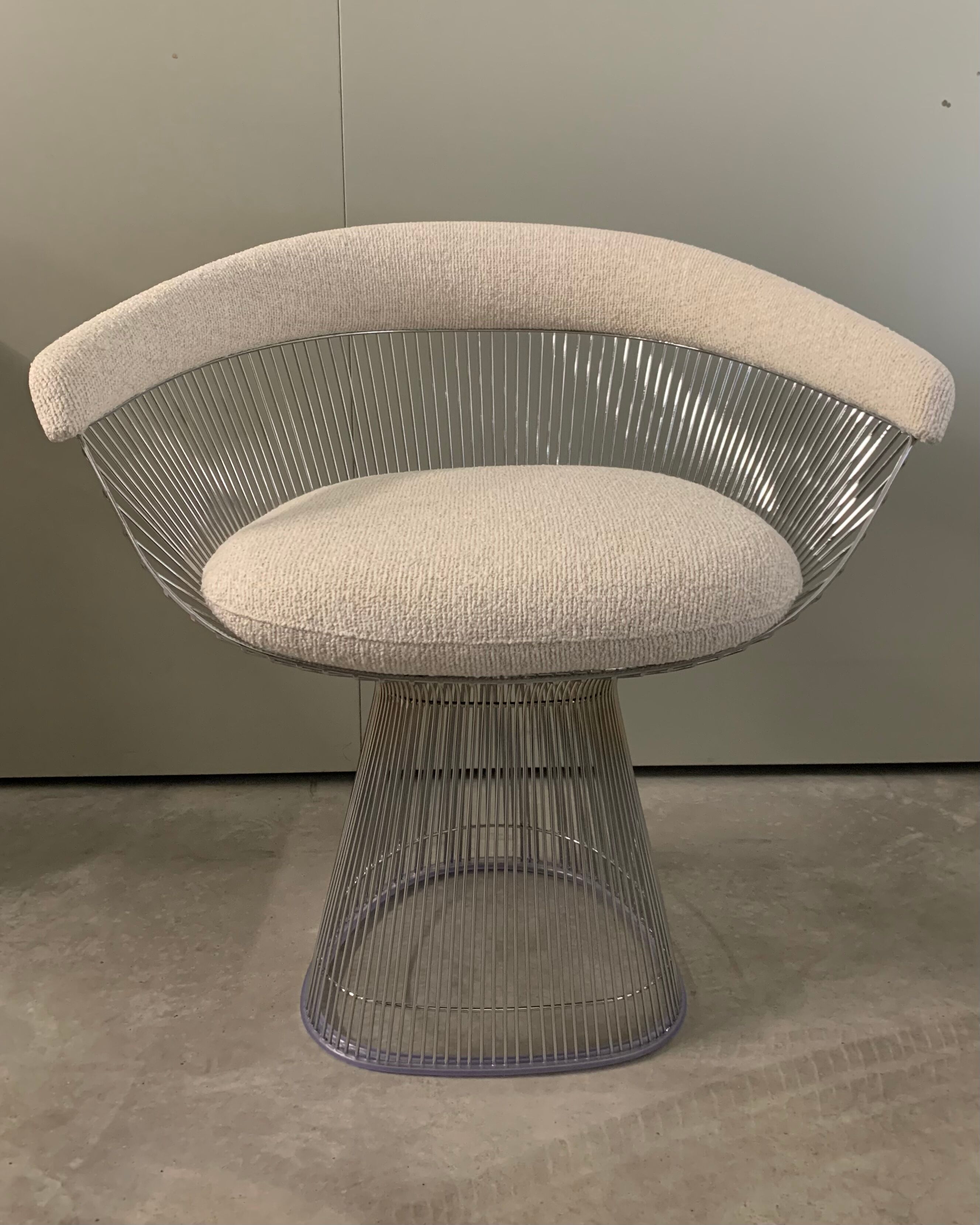 Chrome armchair Warren Platner Knoll