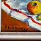 Oil on canvas, still life with fruit