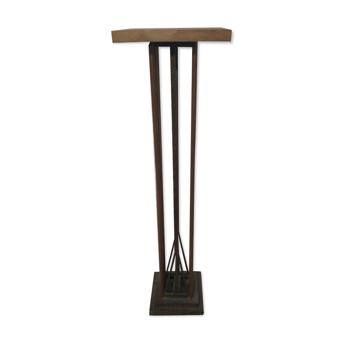 Column 1930 with one foot in wrought iron