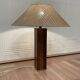 LARGE ROSEWOOD LAMP SCANDINAVIAN DESIGN 1960.