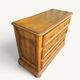 Antique oak chest of drawers with three drawers in Louis XIII style.