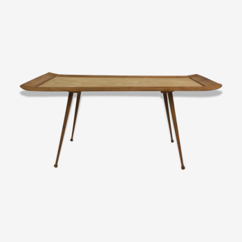 Table basse bois années 50