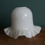 White opaline glass lampshade