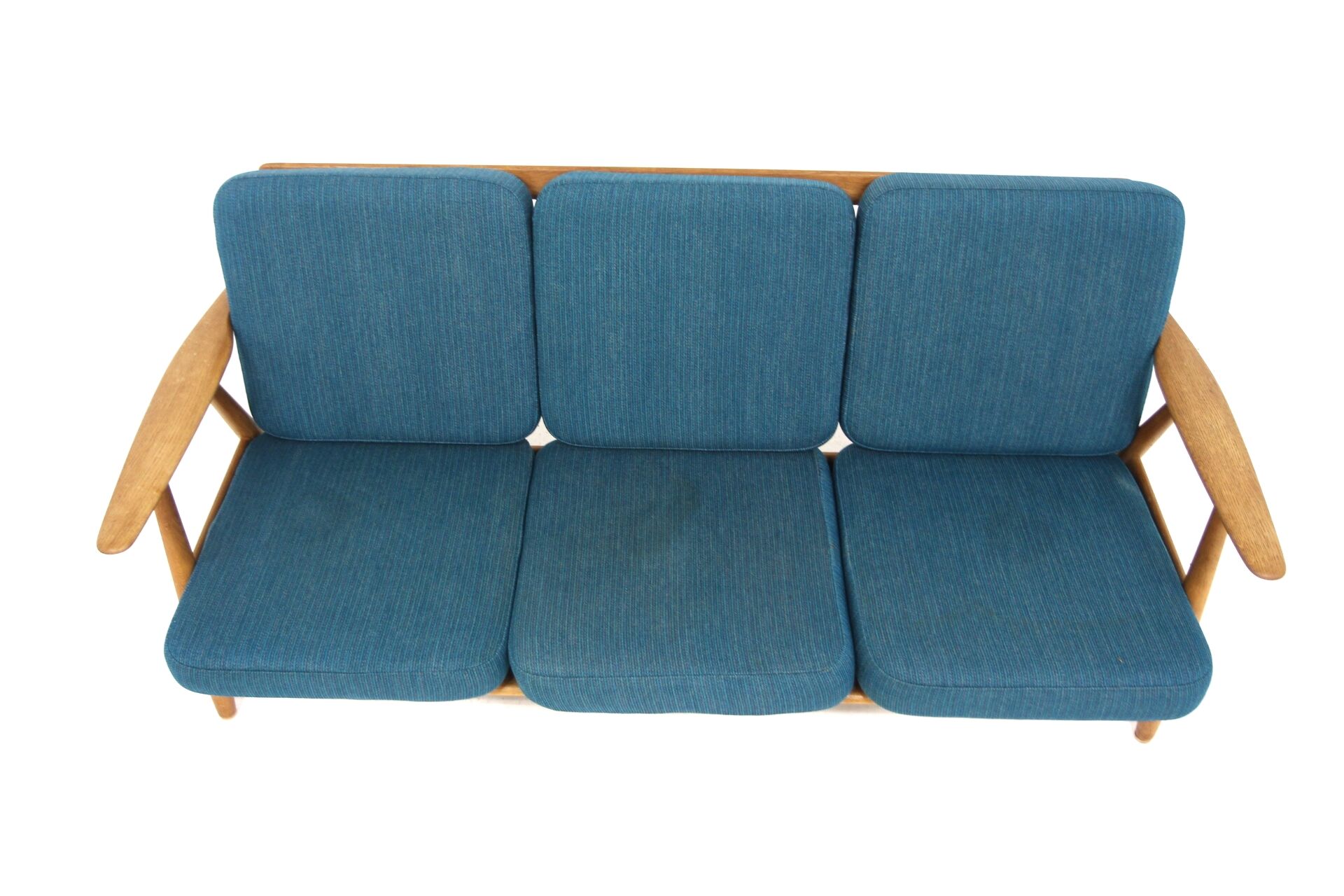 Scandinavian 3-seater sofa "Cigar chair GE 240" Hans J. Wegner, Denmark, 1960