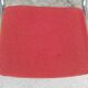 Chaise rouge cantilever tubes chromé