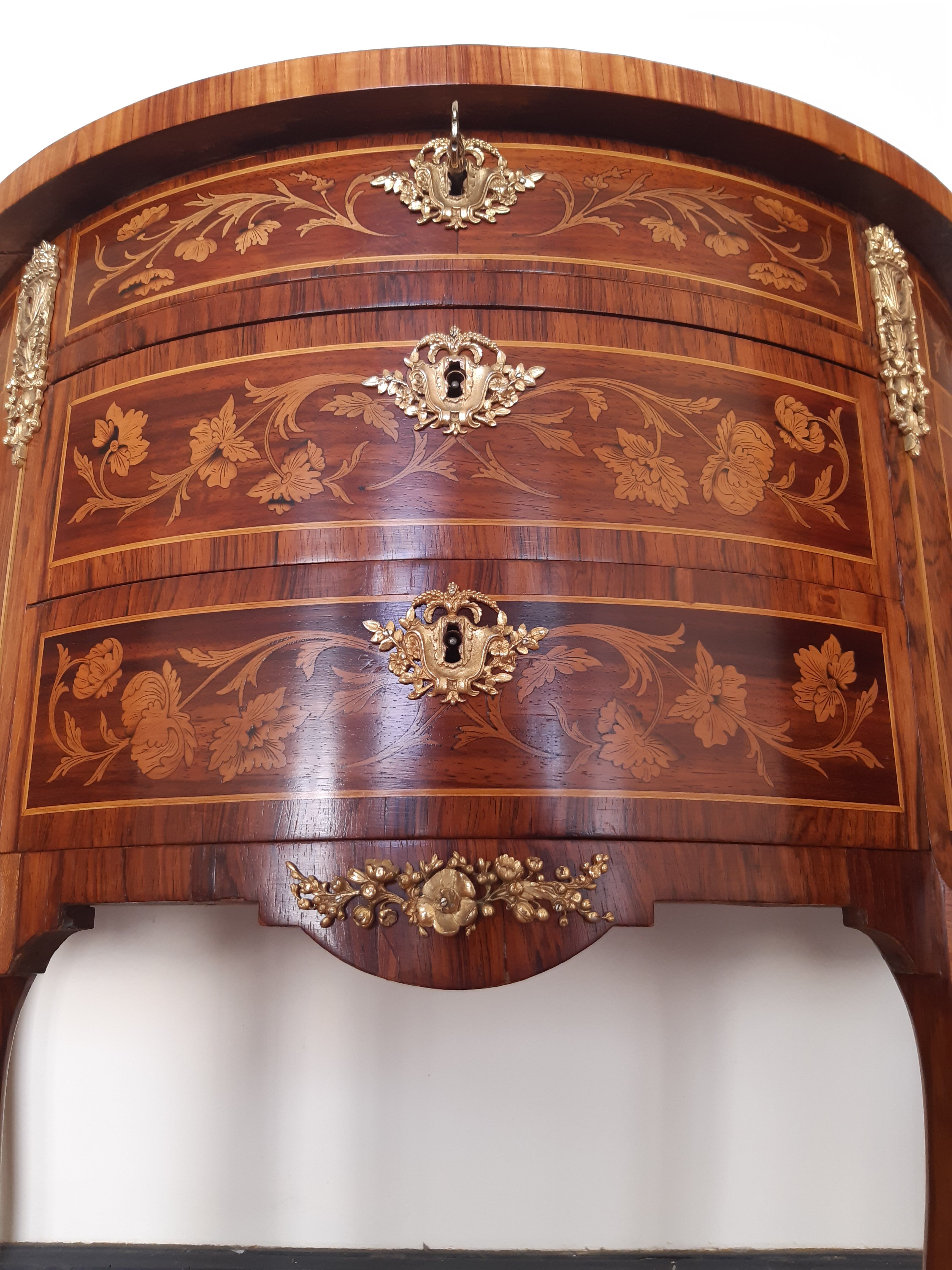 Old half-moon dresser circa 1930