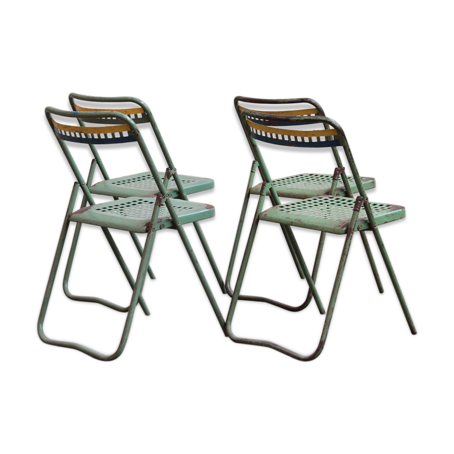 4 chairs of bleachers